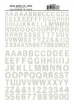 Woodland Scenics MG733 Gothic R.r. Letters White 3/8-1/2" Assorted Decal Sheet. Fixed Price $12.05.