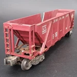 Lionel 643625 Lehigh Valley Hopper Maroon Postwar Gauge Some Damage. Fixed Price $13.99.