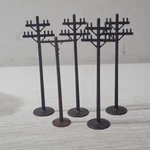 Marx MX-0161 Telegraph Telephone Power Line Pole 7" Tall Set Of 5. Fixed Price $14.99.