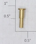 Lionel ZW-74 Brass Whistle Switch Assembly Shoulder Rivet (12). Fixed Price $12.60.