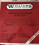 Williams Gauge 1:48 Reading Company Madison 5-CAR Passenger Set Lights 80FT. Fixed Price $200.00.