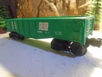 Lionel 027 Scale Penn Central Green Gondola Pc 9033, Near Mint Cond 5-163-5. Fixed Price $8.99.