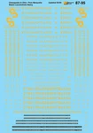 Microscale 60-95 N 1924-1961 Chesapeake & Ohio/pere Marquette Steam Decal Sheet. Fixed Price $6.40.