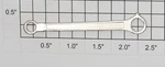 Lionel 1666E-16 Left Hand Embossed Drive Rod (large Hole) (12). Fixed Price $8.40.