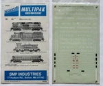 Accu-cals Ho Decal-multipak Boston Maine/b&m Blue Diesels (post 1980) #5834H. Fixed Price $12.95.