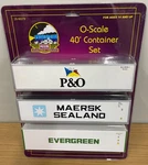 Mth Trains 20-95378 Scale Intermodal 40' Container Set (3) Maersk Sealand P&o. Fixed Price $54.95.