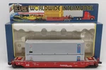 K-line K7765 Gauge Southern Pacific Gunderson Flatcar W/2 Containers Ex/box. Fixed Price $49.99.