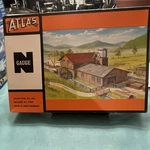 Atlas Scale Log Mill Building Kit, Plastic, Brown/gray/red, 2859 1:160. Fixed Price $27.00.