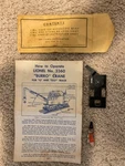 Lionel #3360 Burro Crane Envelope With Parts. Fixed Price $39.00.