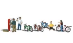 Woodland Scenics Scale People Bicycle Buddies A2194. Fixed Price $29.50.