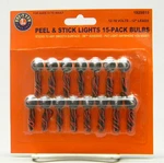 Lionel Peel & Stick Lights 12" Leads Pack (15) Gauge Scenery Train 1929815 New. Fixed Price $23.84.