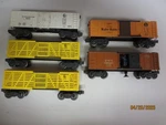 Lionel 5 Early Post War Box Cars. Fixed Price $29.66.
