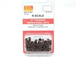 Micro-trains 312001 33" Wheelsets Plastic Nonmagnetic Brown Axles (48PCS). Fixed Price $19.47.