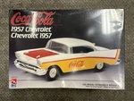 + Amt 1/25 Scale 1957 Chevrolet Coca Cola Plastic Model Kit Nib H862. Fixed Price $20.00.