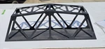 Marx 1320 Gauge 18" Truss Bridge In Black - Look Ref. 2C. Fixed Price $23.88.