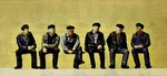 Preiser Sitting Industrial Workers (6) - Model Railroad Figures Ho Scale. Fixed Price $25.71.