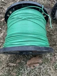 Stranded Copper Hookup Lead Wire Spool Green Sheath Industrial 1 Conductor. Fixed Price $380.00.