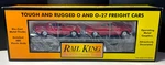 Rail King Mth Train W/ Auto Transport Flat Ertl Fire Chief Cars # 30-7623. Fixed Price $39.98.