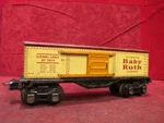 Lionel Lines #2679 Baby Ruth Candy Yellow Train Box Car W/ Working Trucks. Fixed Price $16.50.