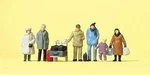 Preiser Passengers - Travelers Winter Clothing Model Railroad Figures Ho. Fixed Price $15.24.
