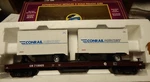 Mth 20-90009B Conrail Flat Car W/trailers Scale Lqqk. Fixed Price $60.00.