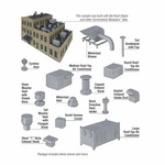 Walthers Cornerstone (n-scale) 933-3286 Roof Details Kit. Fixed Price $9.85.