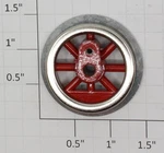 Lionel SLS-255-7 Red Spoke Plain Drive Wheel With Teardrop Boss. Fixed Price $8.00.