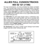 Micro Trains Scale Allied Full Cushion Trucks With Short Extension Magne-matic. Fixed Price $8.95.
