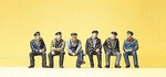 Preiser 10351 Ho Scale Working People Sitting Industrial Workers. Fixed Price $25.99.