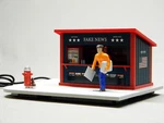 Lionel Fake News Stand Gauge Building Scenery Figures Store Town 2029240. Fixed Price $158.84.