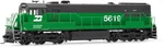 Rivarossi Hornby HR2888S U25C Phase Ii, Burlington Northern #5619. Fixed Price $249.95.
