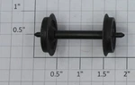 Lionel 700E-210 Trailer Truck Plain Wheel & Axle Assembly. Fixed Price $15.00.