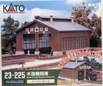 Kato Gauge #23-225 Wooden 2-STALL Engine House New Box. Fixed Price $44.99.