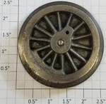 Lionel 5L-41-43 Cast Iron Thick Rim Spoked 2-5/8 Std Gauge Loco Gear Wheel W/axl. Fixed Price $15.00.
