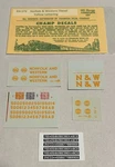 Champ Ho Decal-norfolk Western/n&w Diesel-blk -or- Blue W/yellow Lett #EH-173. Fixed Price $6.50.
