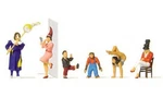 Preiser Figures Ho Scale # 20265 Circus Artists 1 --- Includes Chimp. Fixed Price $23.95.