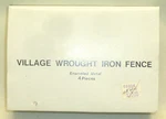 Dept 56 Village Wrought Iron Fence Enameled Metal Set Model 5999-4 4" X 1. Fixed Price $9.25.