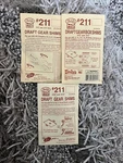 Kadee Ho Lot Of 3 - #211 Draft Gear Box Shims (20 Pr) .010 .015. Fixed Price $14.00.