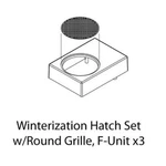 New Athearn Ho Winterization Hatch Set With Round Grille, F-unit (3-PACK). Fixed Price $21.99.