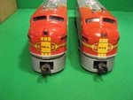 Lionel Postwar 2383 Aa Santa Fe Diesel F3 Locomotives Original Boxes. Fixed Price $350.00.