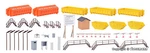 Kibri 38155 Ho Scale Waste Collection Center Containers. Fixed Price $36.92.