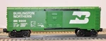 Lionel 9209 Burlington Northern Boxcar-with 9700 Imprint End. Fixed Price $60.00.