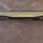 Lionel Gauge 2475 Western Maryland Flat Car Green Model Railroad Freight. Fixed Price $26.00.