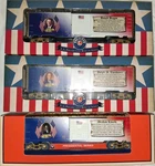 Lionel Gauge U.s. Presidential Series Box Car Lot Reagan Eisenhower Lincoln. Fixed Price $149.99.