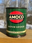 Vintage Green Amoco American Oil 1 Lb Motor Grease Tin Free Ship. Fixed Price $59.99.