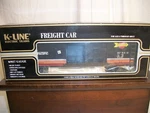 K-line #K641-90191C Norcal Tca Overnight Boxcar, Black, New With. Fixed Price $27.75.