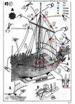 Revell Hanse Kogge 1:72 - Wooden Walnut Blocks And Rigging Ropes. Fixed Price $39.00.