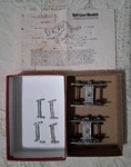 Keil-line Products #48-032 Scale 4-WHEEL Sprung Wood Beam Passenger Car Trucks. Fixed Price $24.99.