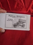 Ho 1/87 Jordan Highway Miniatures Kit #360-227 1923 Mack Hi-lift New. Fixed Price $19.00.