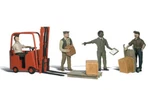 Woodland Scenics Ho Scale People Workers With Forklift A1911. Fixed Price $19.47.